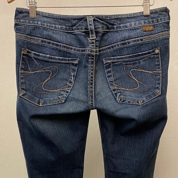 Silver Jeans 8 (30) Santorini Cropped Capris Low Rise Womens Stretch Jeans - Picture 4 of 10